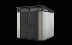New Artisan 7x7 Outdoor Storage Shed - Grey Medium Sheds