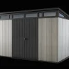 Online Artisan 11x7 Storage Shed - Grey Large Sheds