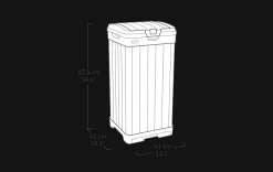 Discount Baltimore Outdoor Trash Can - Black Outdoor Trash Cans|Trash Can Storage Sheds