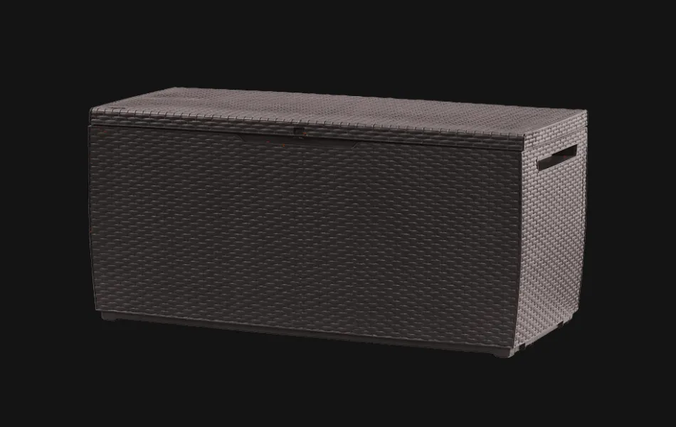 Hot Capri 80 Gallon Deck Box - Brown Small Deck Boxes