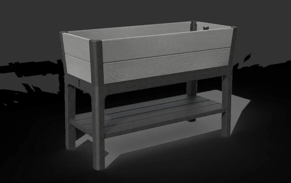Sale Darwin 29 Gallon Elevated Garden Bed - Graphite Garden Beds
