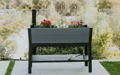 Sale Darwin 29 Gallon Elevated Garden Bed - Graphite Garden Beds