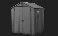 Clearance Darwin 6x6 Storage Shed - Graphite Medium Sheds