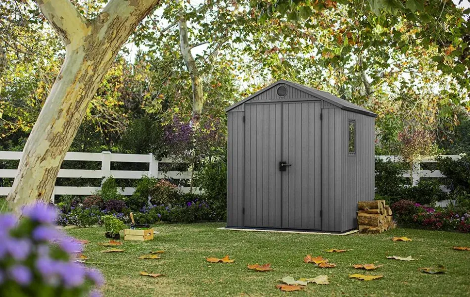 Clearance Darwin 6x6 Storage Shed - Graphite Medium Sheds