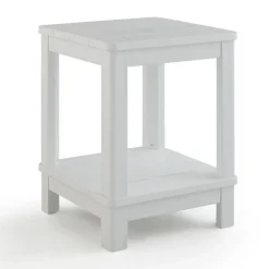 Discount Deluxe Adirondack Side Table - White Outdoor Side Tables