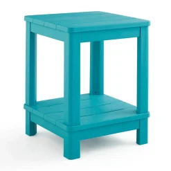 Outlet Deluxe Adirondack Side Table - Teal Outdoor Side Tables