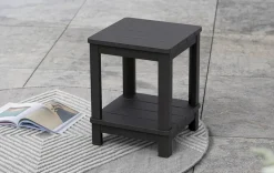 Best Deluxe Adirondack Side Table - Graphite Outdoor Side Tables