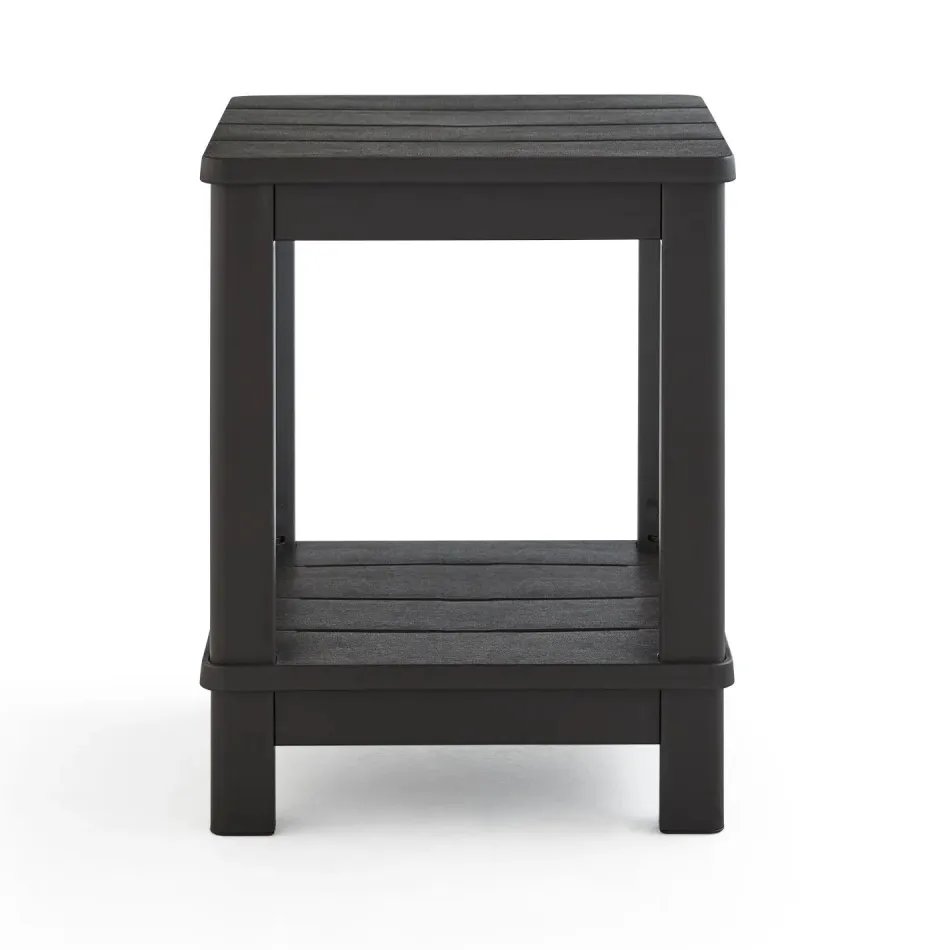 Discount Deluxe Adirondack Side Table - Brown Outdoor Side Tables