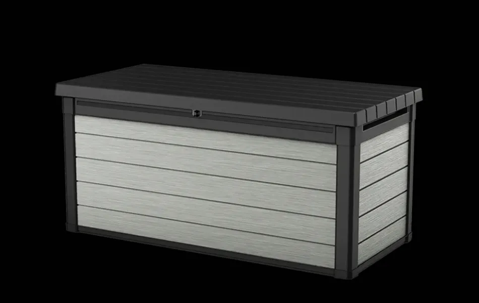 Hot Denali 150 Gallon Deck Box - Grey Large Deck Boxes