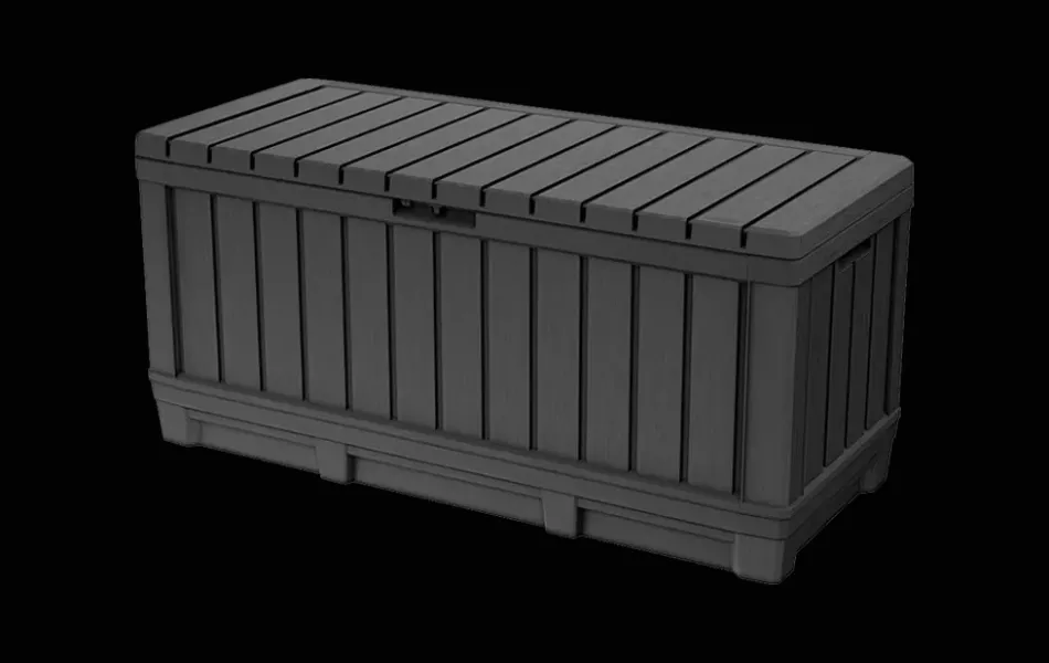 New Kentwood 92 Gallon Deck Box - Graphite Small Deck Boxes