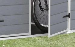New Manor 6x8 Storage Shed - Grey Medium Sheds