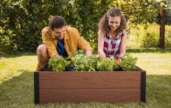 Discount Maple Raised Garden Bed - Brown Garden Beds