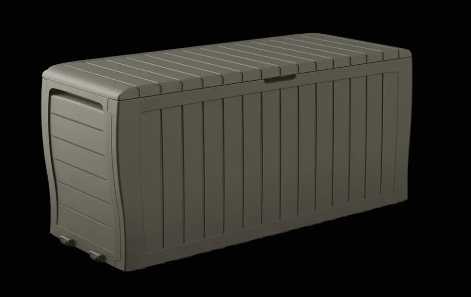 Best Marvel 71 Gallon Deck Box - Taupe Small Deck Boxes
