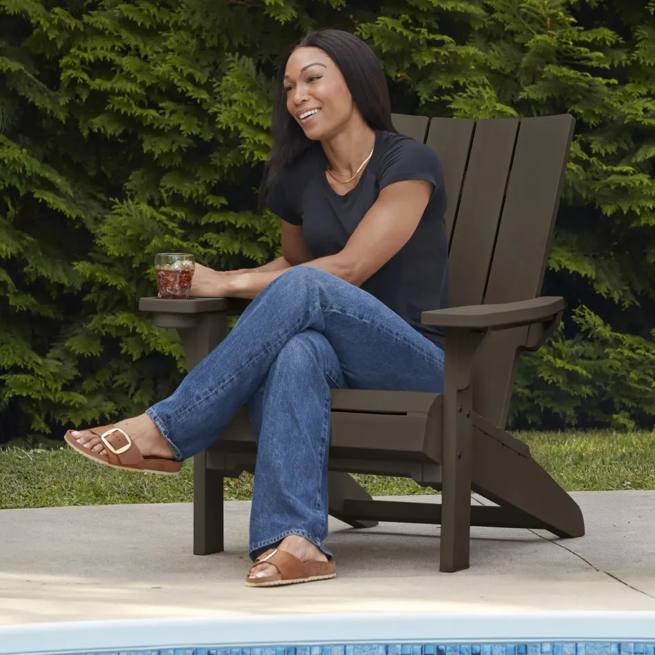 Sale Modern Adirondack Chair - Brown Adirondack Chairs
