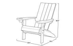 Sale Modern Adirondack Chair - Brown Adirondack Chairs