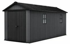 New Newton Plus 7.5x17 Storage Shed - Graphite Large Sheds