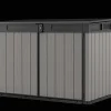 Premier Jumbo Storage Shed - Grey Trash Can Storage Sheds|Horizontal Sheds