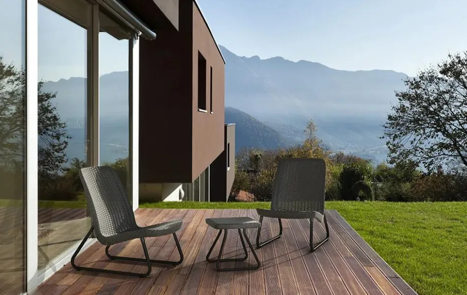 Best Rio 3-Piece Patio Seating Set - Graphite Patio Furniture Sets