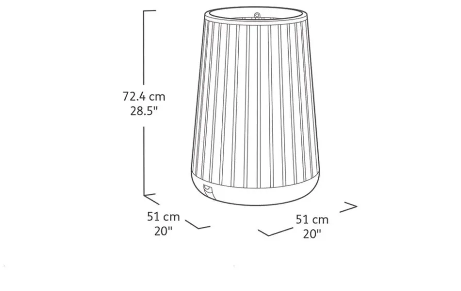 Discount Signature Conical Tall Planter - Pine Brown Planters