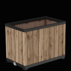 Signature Rectangular Tall Planter - Pine Brown Planters