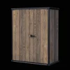 Outlet Signature Vertical Storage Shed - Walnut Brown Small Sheds|Storage Cabinets & Shelving Units