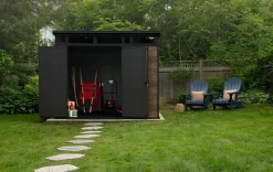 Outlet Signature 9x7 Storage Shed - Walnut Brown Medium Sheds