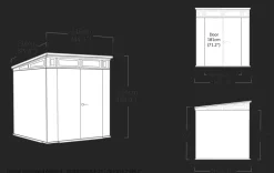 Best Signature 7x7 Storage Shed - Walnut Brown Medium Sheds