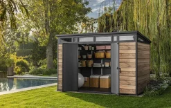 Clearance Signature 11x7 Storage Shed - Pine Brown Large Sheds