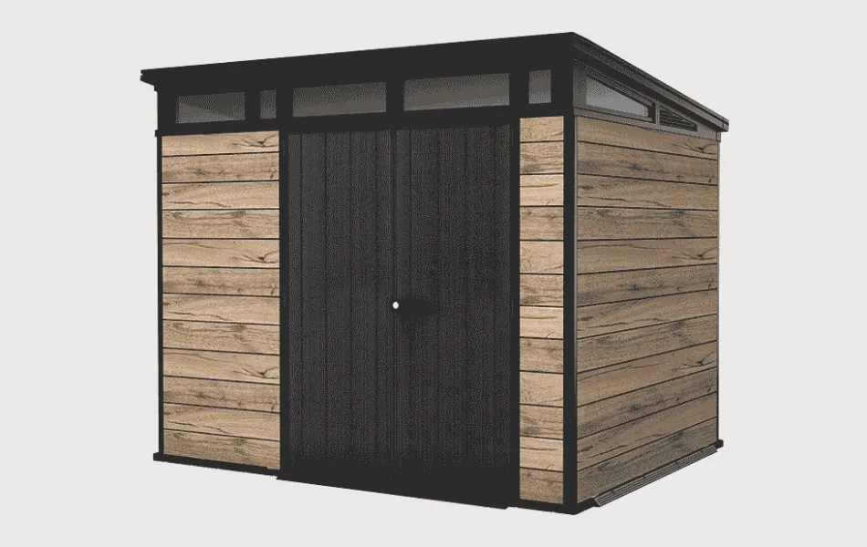 Outlet Signature 9x7 Storage Shed - Pine Brown Medium Sheds