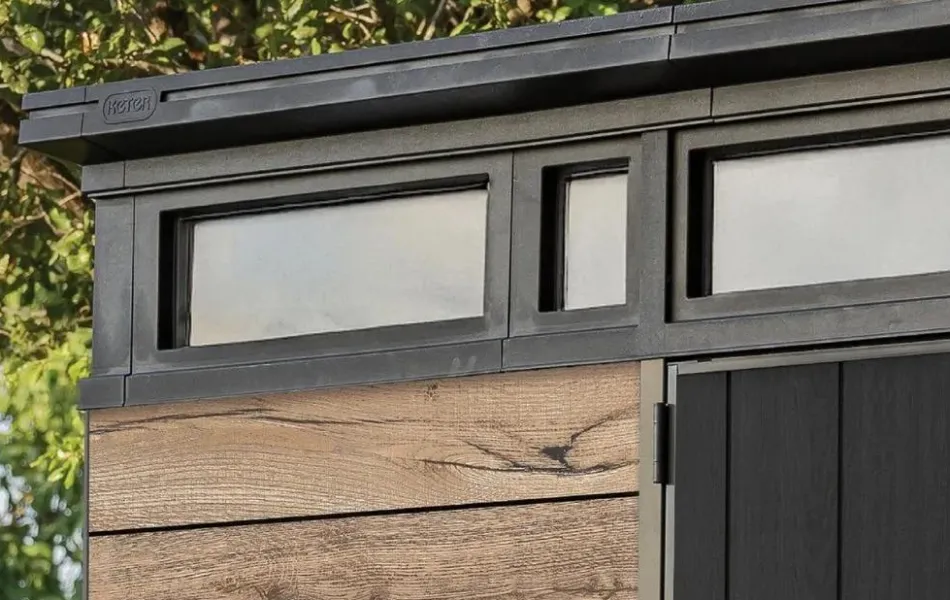 Outlet Signature 9x7 Storage Shed - Pine Brown Medium Sheds