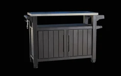 Discount Unity XL Outdoor Kitchen Cart with Storage - Brown Outdoor Kitchen Units