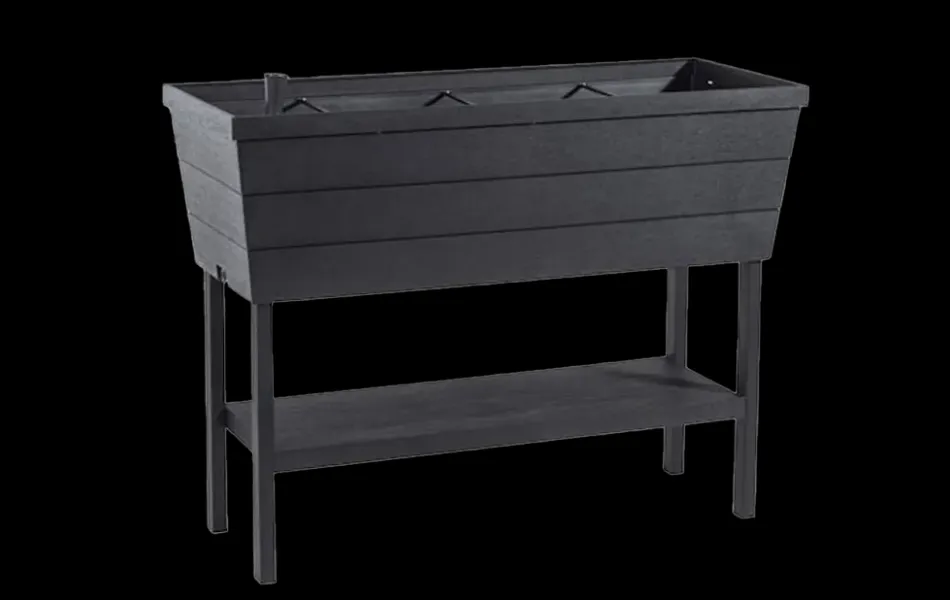 Outlet Urban Bloomer 12.7 Gallon Elevated Garden Bed - Graphite Garden Beds