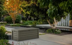 Online Westwood 150 Gallon Deck Box - Taupe Large Deck Boxes